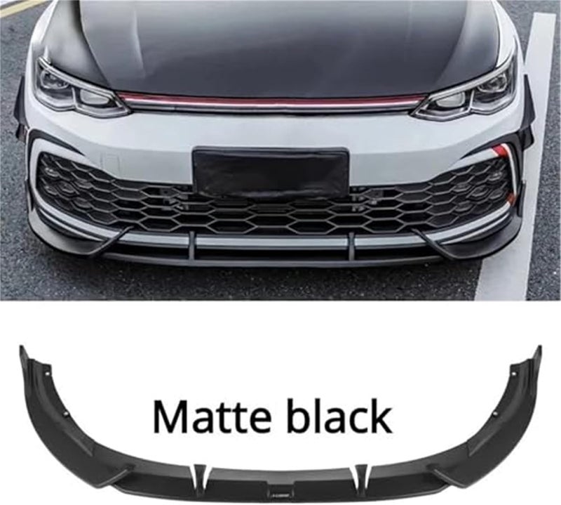 QASULER Front Lip Bumper Spoiler for VW Golf 8 GTI R - Image 3