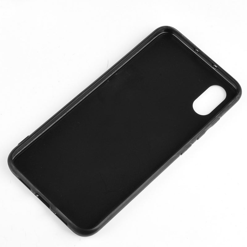 BURAQ Case Cover For Xiaomi Mi 8 Pro Shockproof Sewing Cow Pattern Skin PC + PU + TPU Case(Black) - Image 5