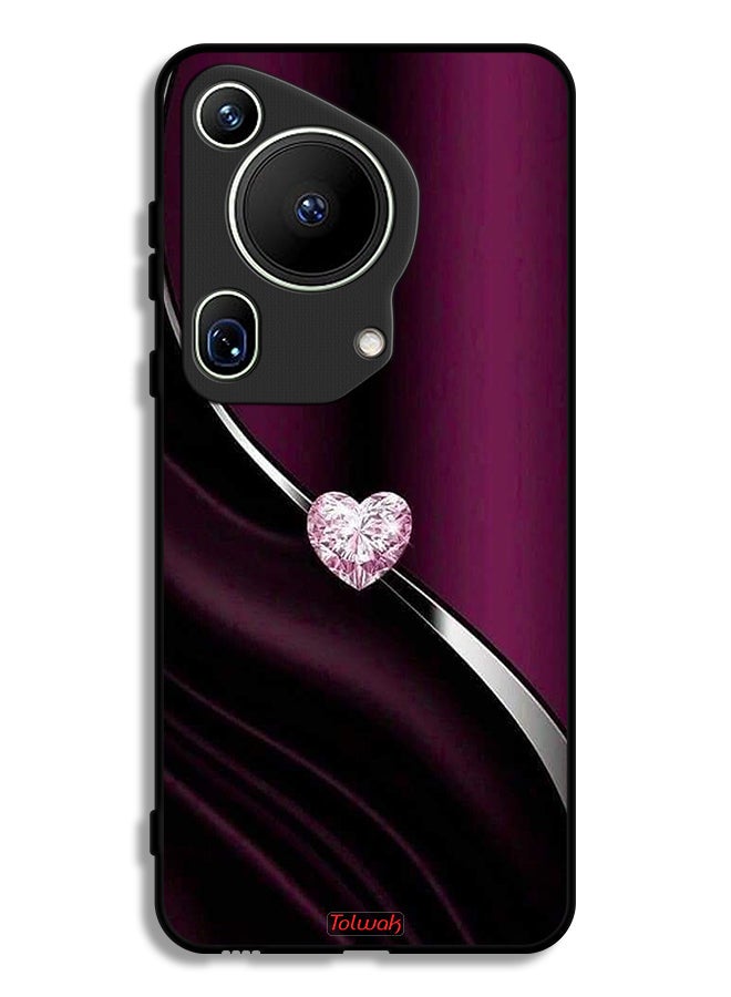 Tolwak Huawei Pura 70 Ultra Protective Case Cover Diamond Heart - Image 1