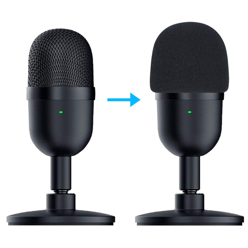 SUNMON Seiren Mini Pop Filter Foam Cover - Professional Mic Windscreen Wind Cover for Razer Seiren Mini USB Streaming Microphone to Minimise Plosives - Image 2