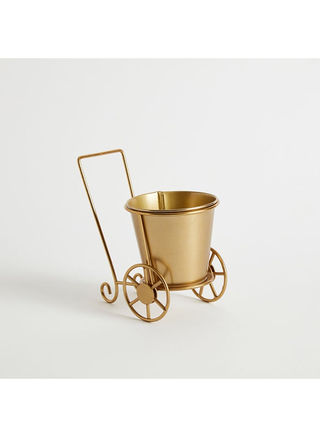 Home Box Ace Metal Trolley Planter 18x18x11 cm - Image 5