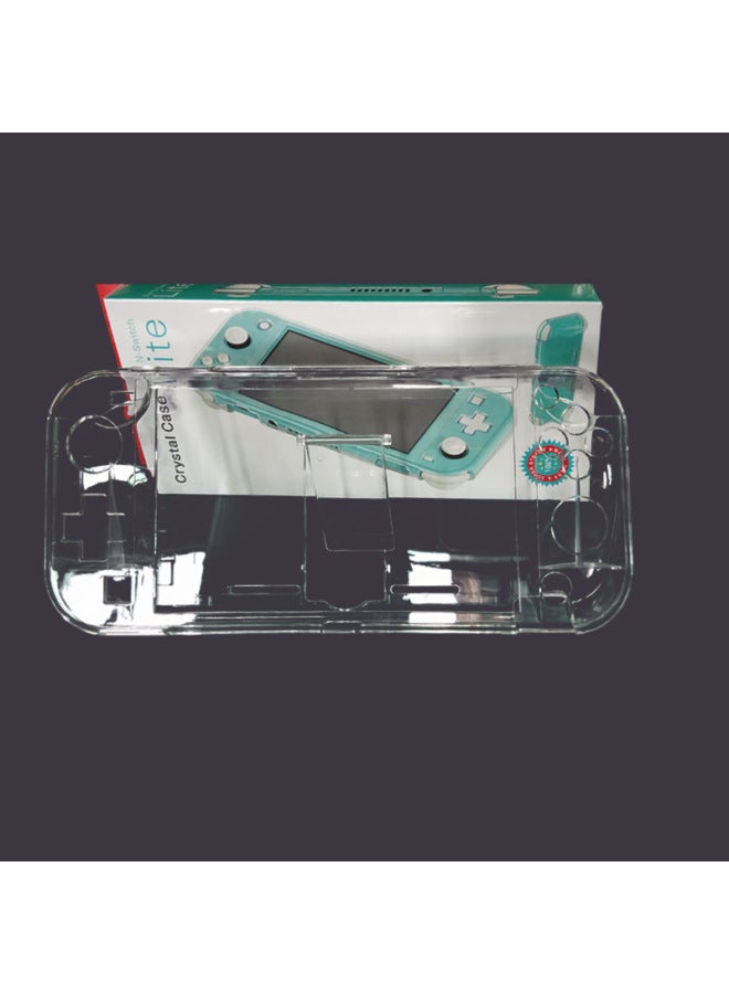 Nintendo Switch Lite Crystal Case Protective Case Switch Protective Case Switch Host Stand Grip-Product Color:PC Hard Shell-with Bracket-Model:switch Lite - Image 2
