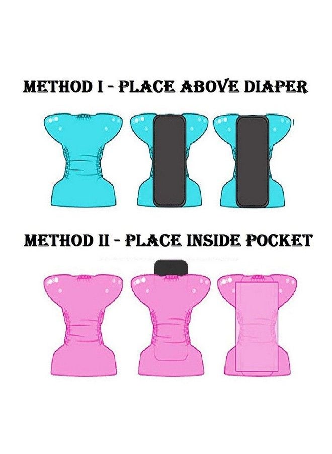 The Little Lookers Wet Free Insert For Diaper;Nappy Liners Charcoal Pad For Pocket Diapers; Polar Fleece 6 Layered Pad For Cloth Diaper Nappies For Newborns Babies Toddlers (Grey Pack Of 3)  - Image 4