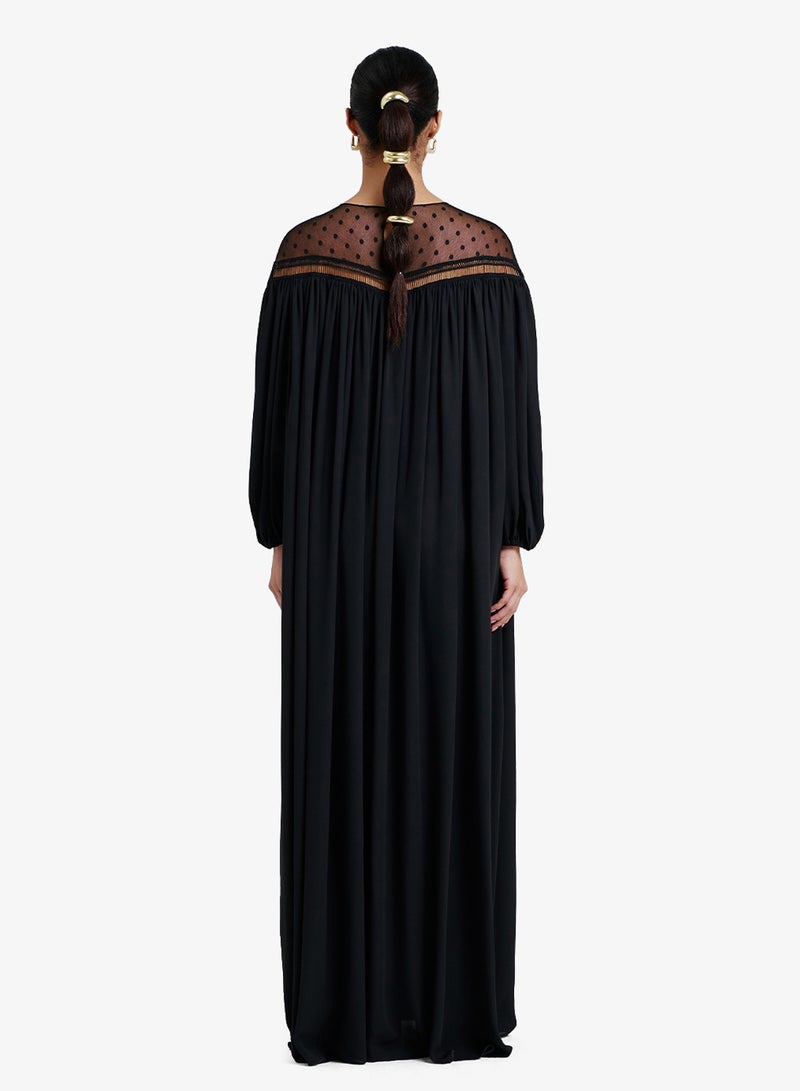 CHASE Gathered Lace Neckline Kaftan - Image 2