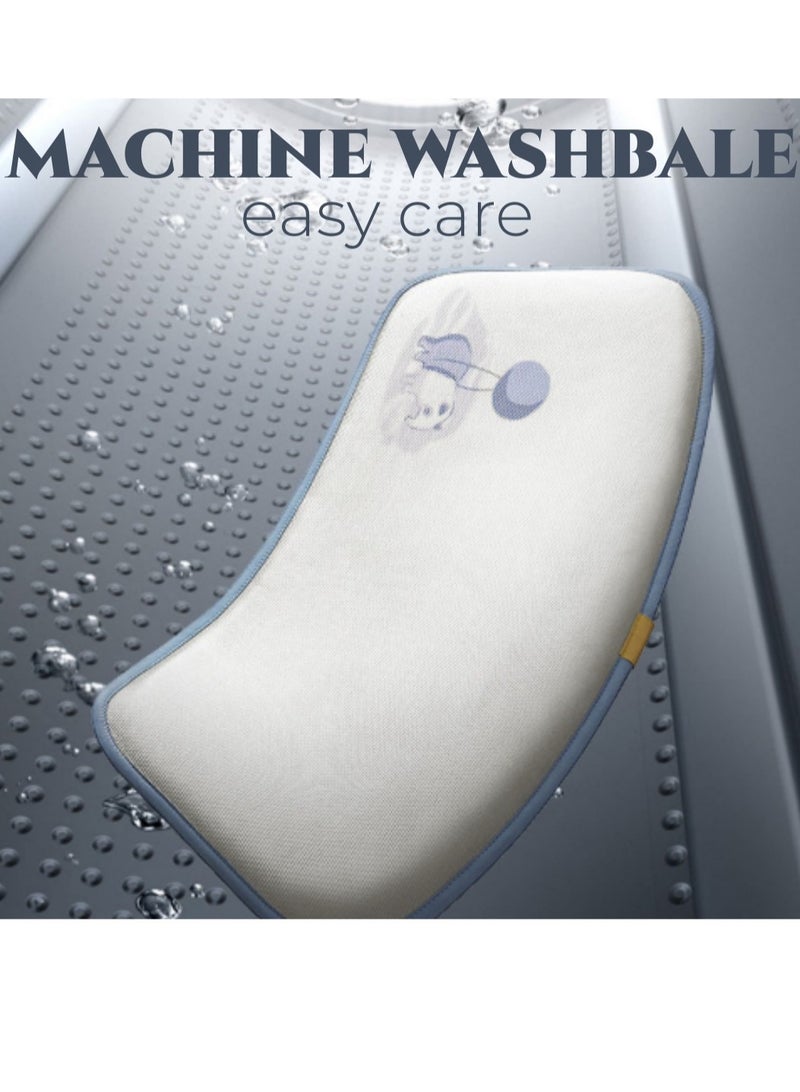 Baby Care Soft Baby Sleeping Pillow with Cooling Design, Breathable Hypoallergenic Elephant Print, Ideal for Infants 6 Months+ - Image 3