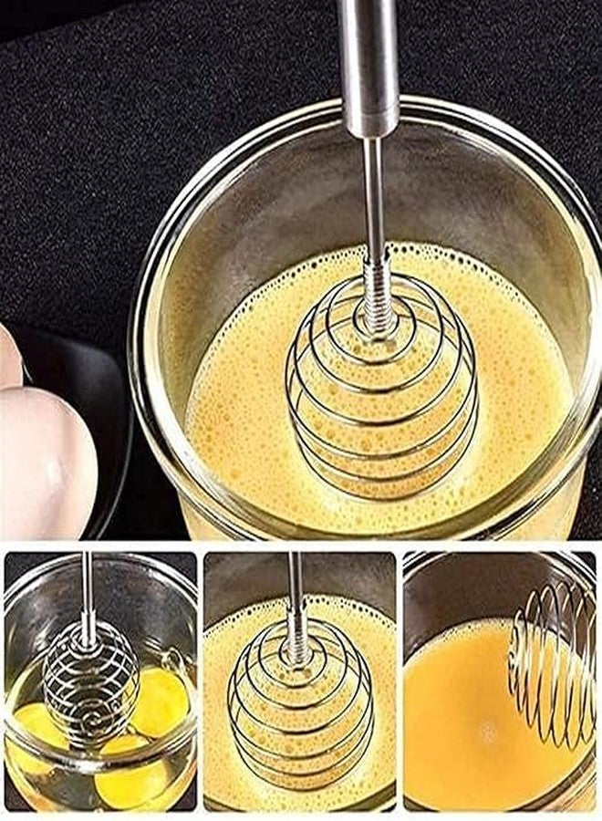 ATOOZED Multiuse Egg Whisk Potato Masher Stainless Steel Spiral Shape Manual Whisk Frother Blender Egg Beater Stirrer Kitchen Tool - Image 4