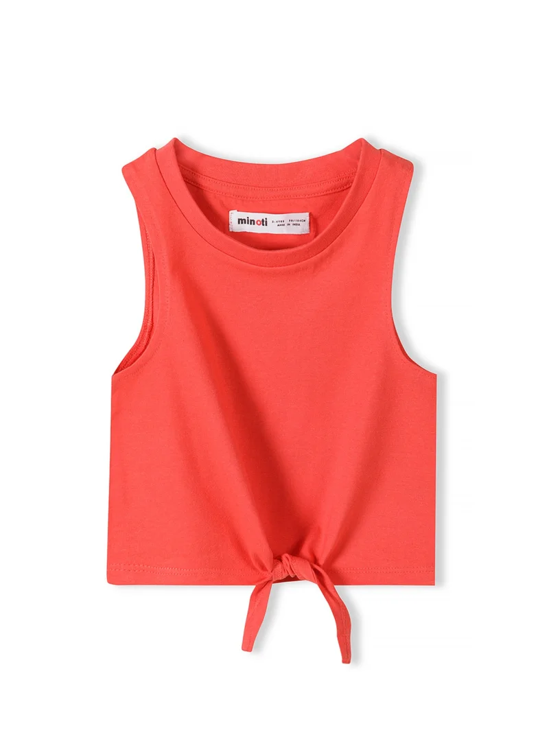 MINOTI Kids Girls Tie Front Vest