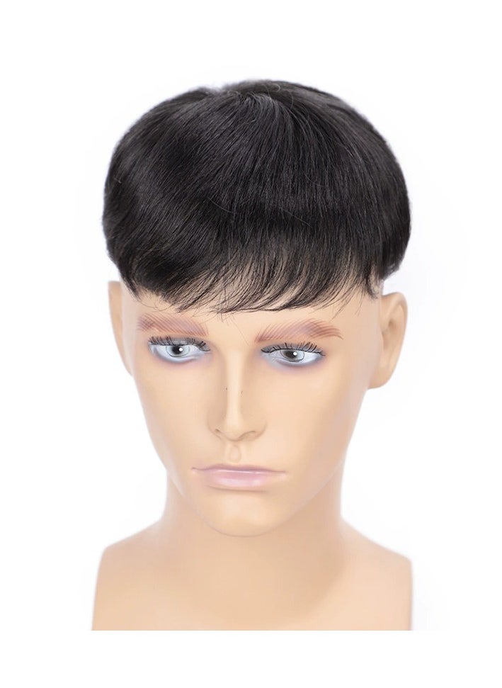 RedMapleTEK - Men's Wig Replacement Block Real Hair Top ReplacementPiece - Image 1