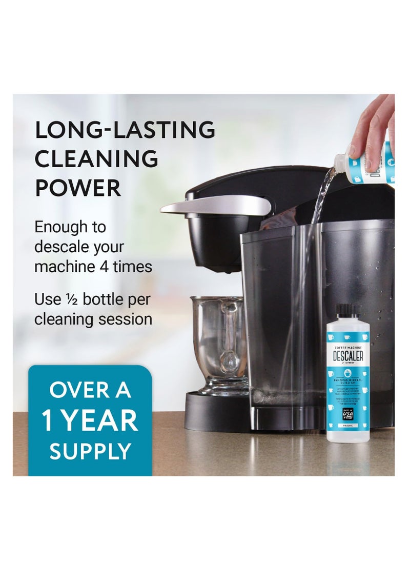 IMPRESA - Descaler (2 Pack, 2 Uses Per Bottle) - Made in the USA - Universal Descaling Solution for Keurig, Nespresso, Delonghi and All Single Use Coffee and Espresso Machines - Image 1