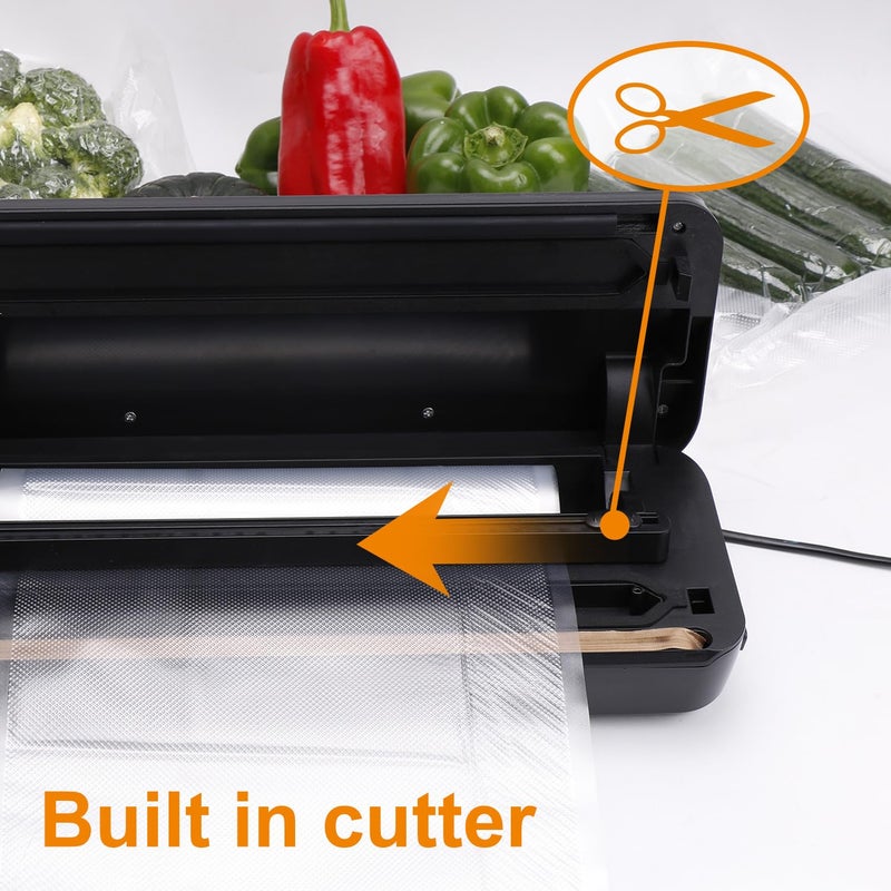 ENEM Vacuum Sealer Machine Automatic Dry Wet Air Sealing Machine with 1 Year Warranty Full Customer Support from Enem Compact Design Packing Machine With 1 Vacuum Roll 10 Vacuum Pouches - Image 3