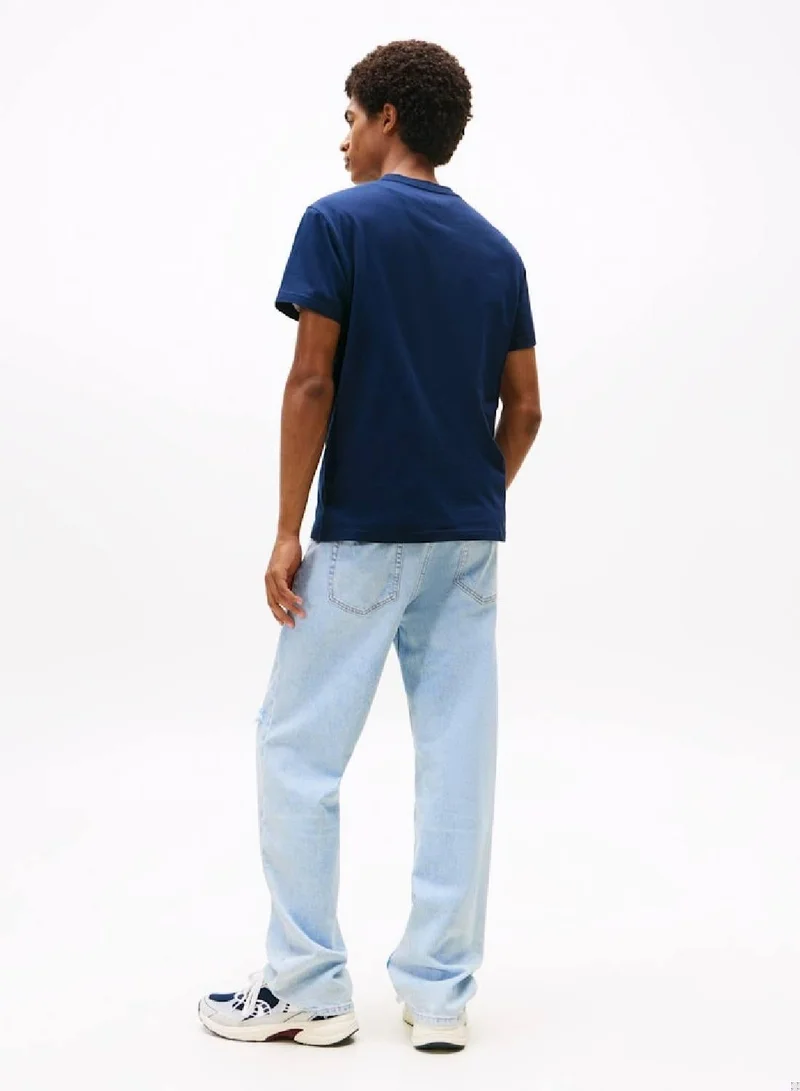 TOMMY JEANS  Logo Slim Crew Neck T-Shirt for Men | Best Price UAE