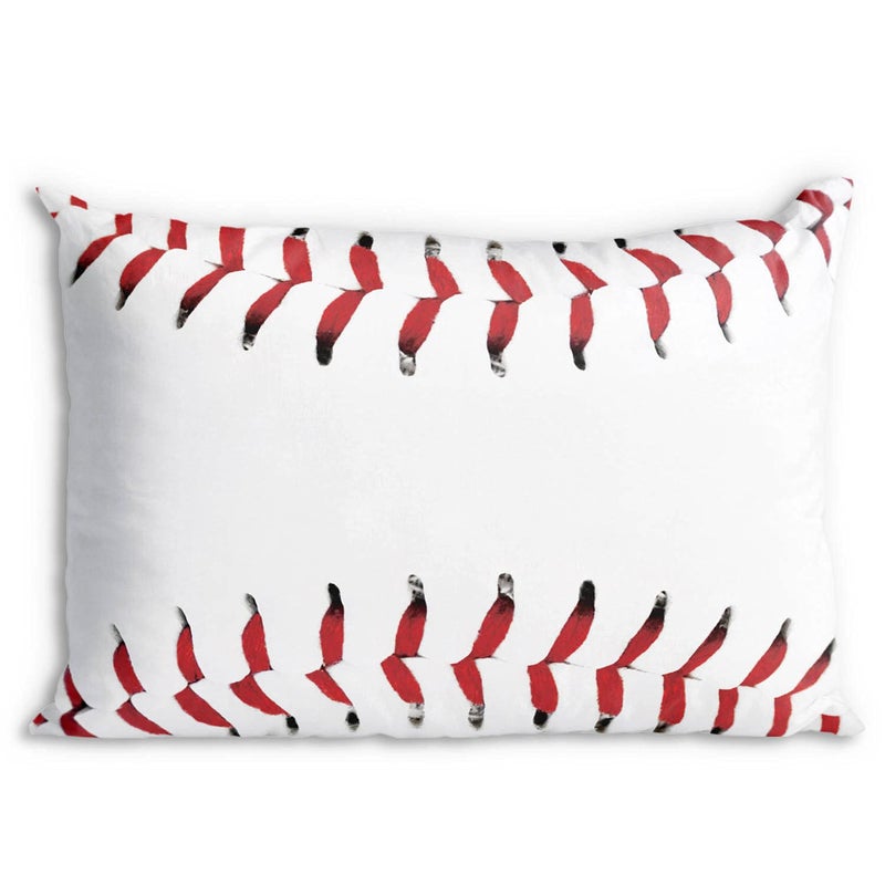 ChalkTalkSPORTS  Baseball Stitches Pillowcase  Baseball Pillowcase Home Decor