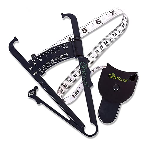 Care Touch Skinfold Body Fat Caliper Set, Measure Tape Included - Image 1