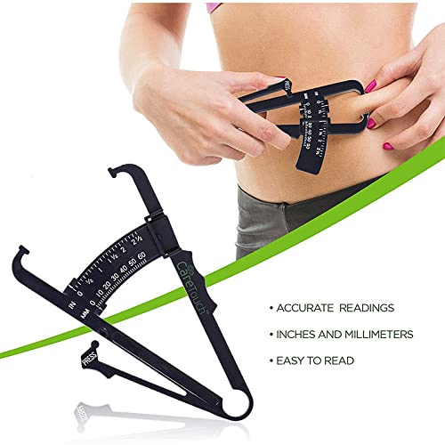 Care Touch Skinfold Body Fat Caliper Set, Measure Tape Included - Image 4