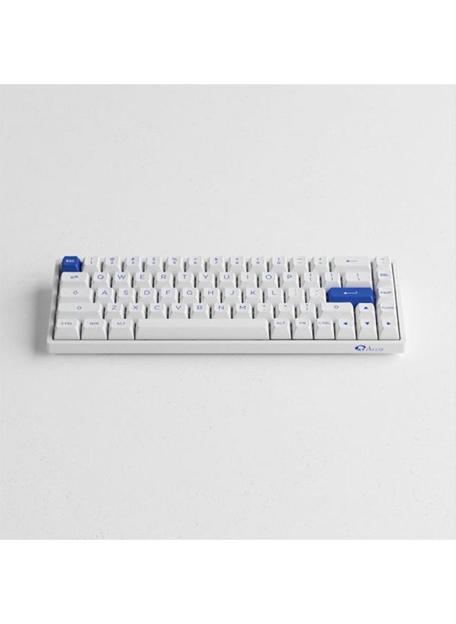 AKKO - AKKO 3068B Plus Blue on White Multy Mode KB - Pink - Image 1