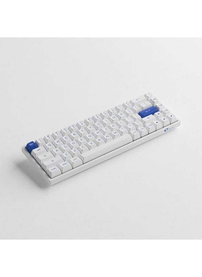 AKKO - AKKO 3068B Plus Blue on White Multy Mode KB - Pink - Image 1