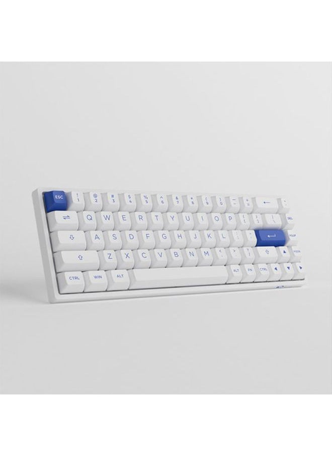 AKKO - AKKO 3068B Plus Blue on White Multy Mode KB - Pink - Image 1