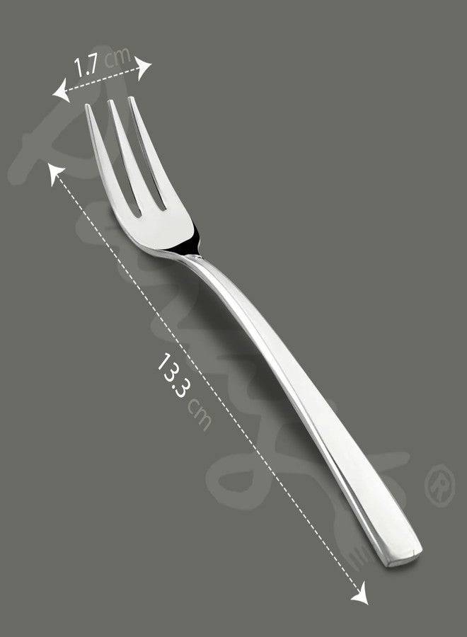 Parage 12 Pieces Stainless Steel Fruit Forks for Home & Kitchen, Fruit Picks, Kids, Snacks, Fruits and Dessert, Small Fruit Fork (Pack of 12, Silver) - Image 2