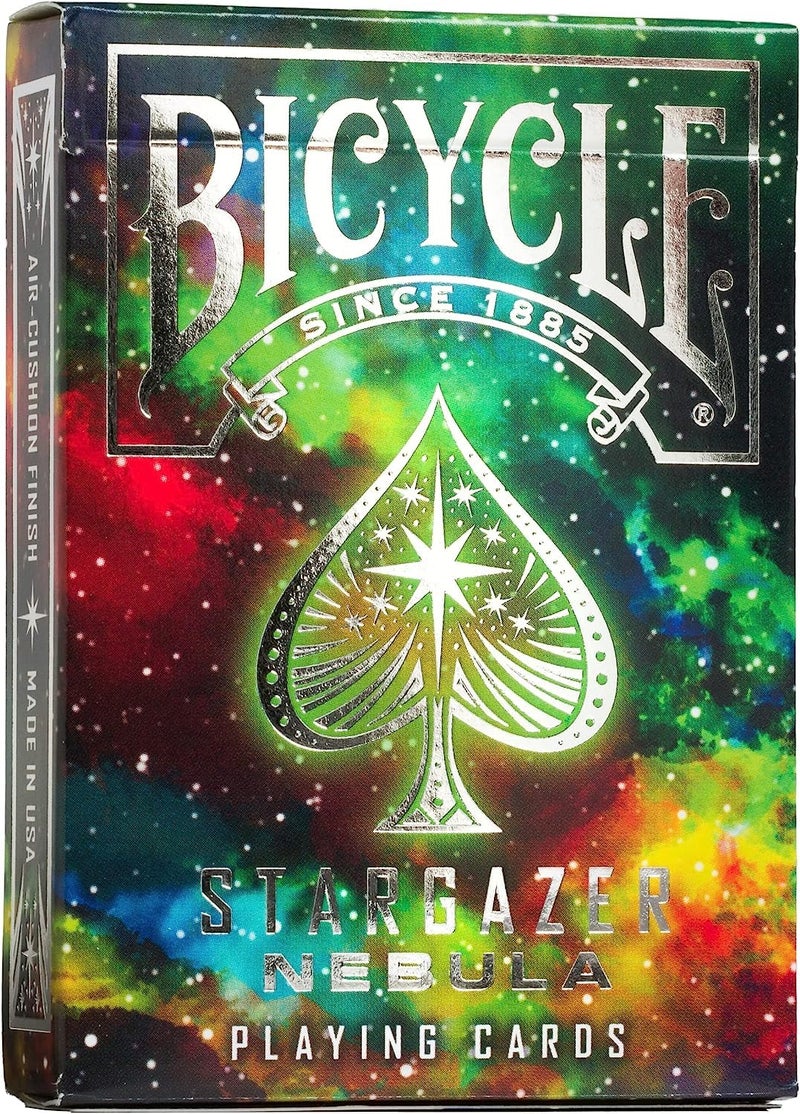 Bicycle Stargazer Nebula Playing Cards, Standard Index, Poker Cards, Space Playing Cards, Premium Playing Cards, Unique Playing Cards, 1 Deck, Black - Image 1