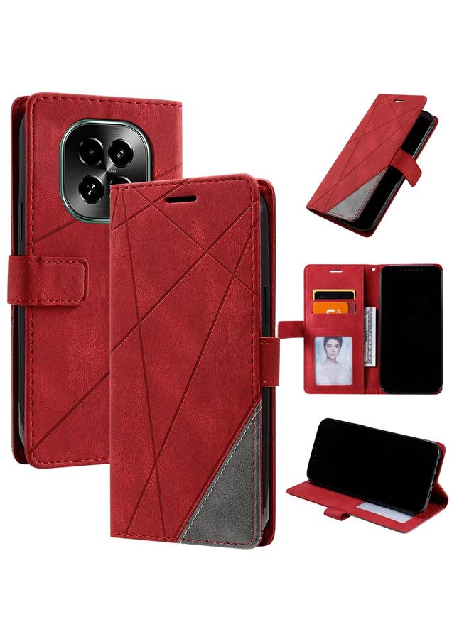 S-TOP Case For Realme V60 5G Skin Feel Splicing Leather Phone Case - Image 1