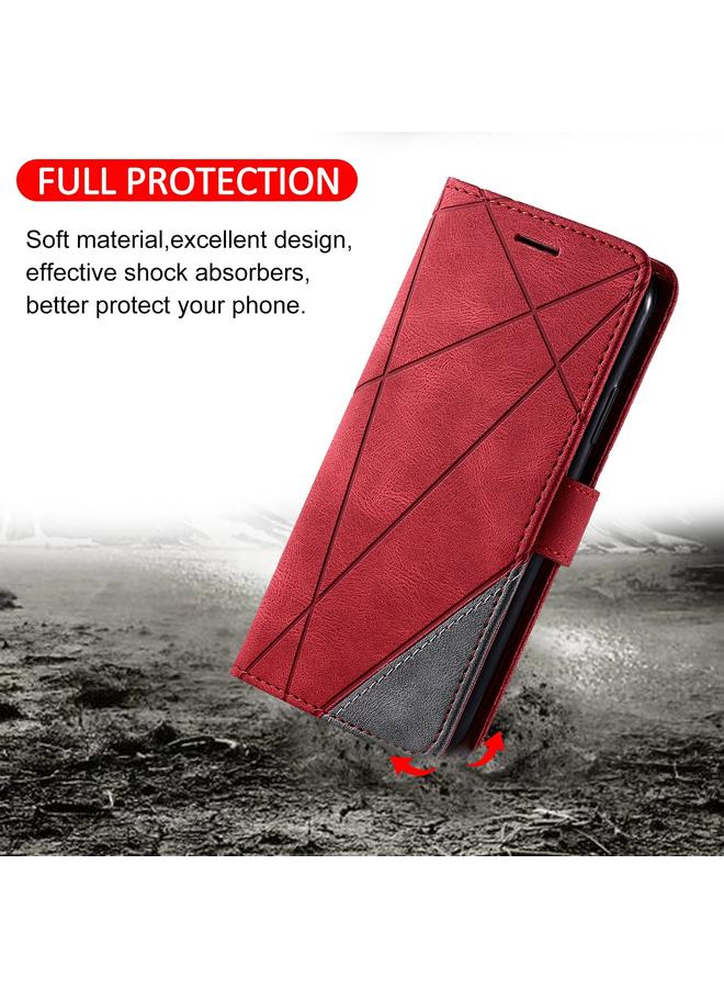 S-TOP Case For Realme V60 5G Skin Feel Splicing Leather Phone Case - Image 4