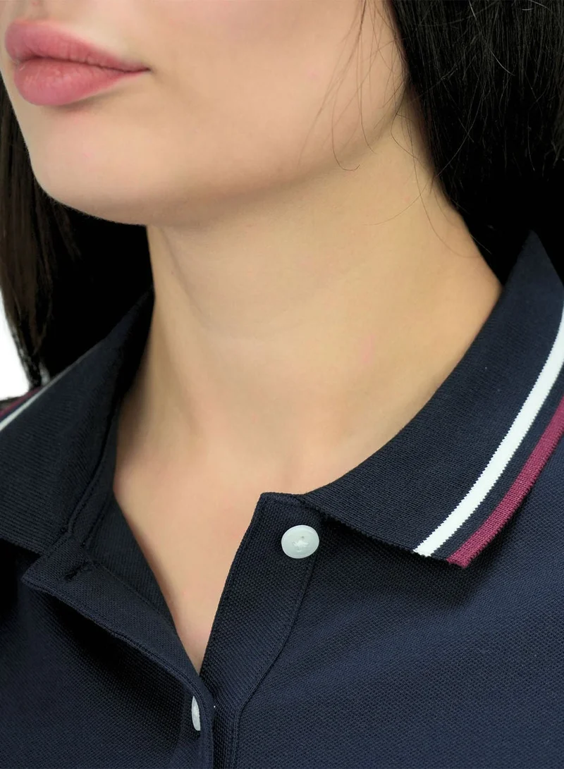 GIORDANO  Women's Union Jack Polo Shirt - Cotton Lycra, Slim Fit for Women | Best Price UAE