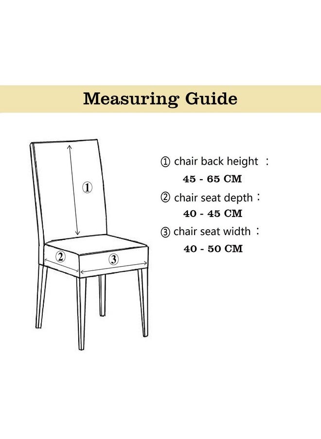 Styleys Styleys Elastic Chaie Covers Dining Chair Cover Stretchable Removable Washable Polyester Blend Protector Set of 4 (SD16 Grey)  - Image 4