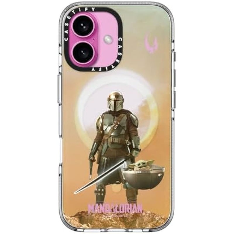 Casetify Clear iPhone 16 Case 【Mandalorian Co-Lab/Not Yellowing / 6.6ft Drop Protection/Compatible with Magsafe】 - A Clan of Two Case - Clear - Image 2