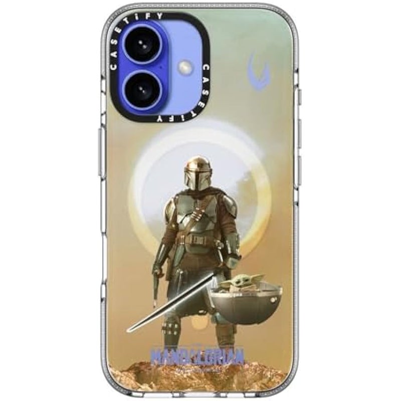 Casetify Clear iPhone 16 Case 【Mandalorian Co-Lab/Not Yellowing / 6.6ft Drop Protection/Compatible with Magsafe】 - A Clan of Two Case - Clear - Image 3