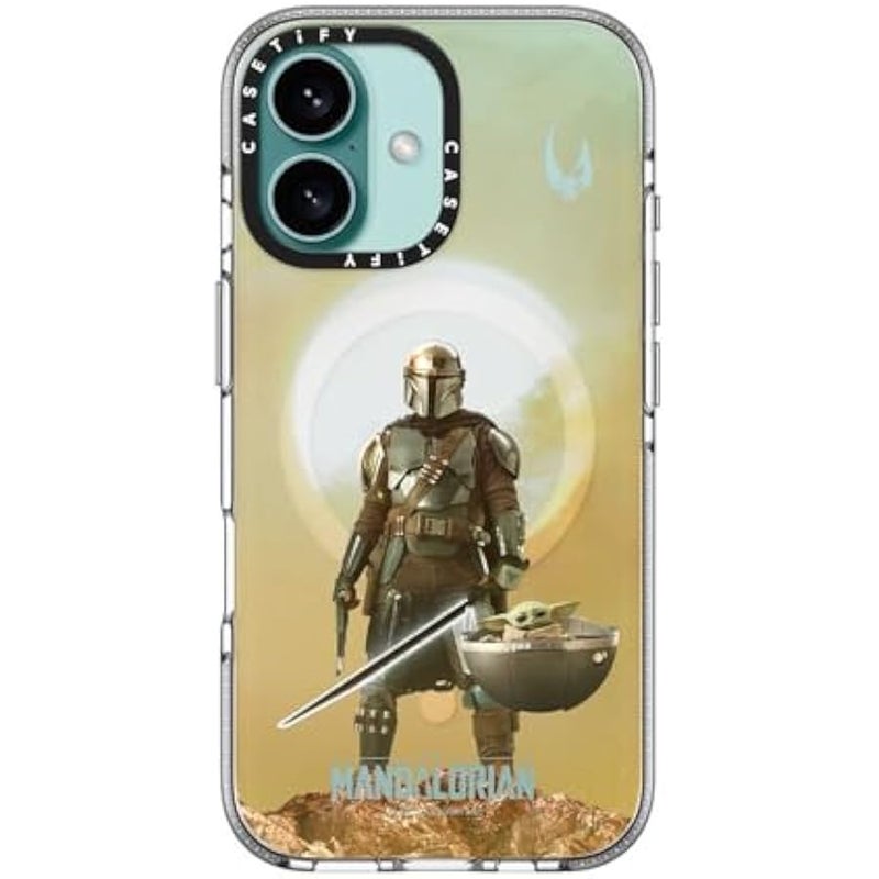 Casetify Clear iPhone 16 Case 【Mandalorian Co-Lab/Not Yellowing / 6.6ft Drop Protection/Compatible with Magsafe】 - A Clan of Two Case - Clear - Image 4