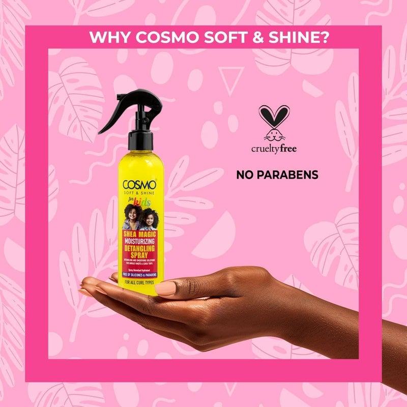 Cosmo Hair Care For Kids Soft & Shine Shea Magic Moisturizing Detangling Spray 250ml - Image 4