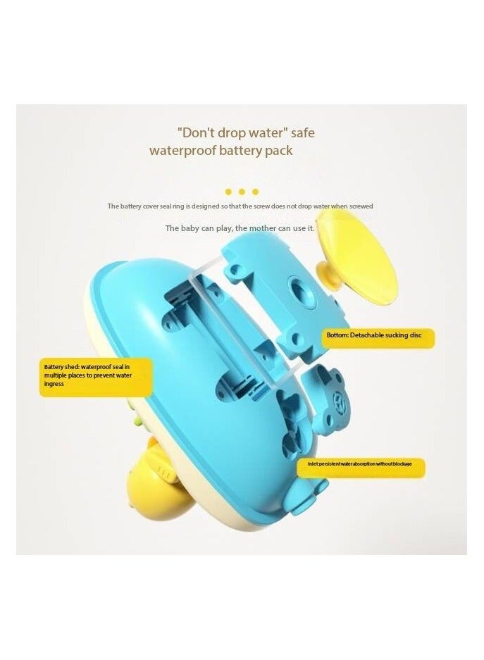 Bath Toys for Toddlers 1-3, Water Spray Rubber Ducks Baby Bathtub Toys, Electric Shower Toy Set with Boat, Hand Spray, Hose, 4 Little Ducks, Fun Bath Toys for Kids Girls Boys  - Image 5