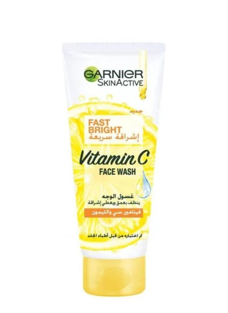 Garnier Garnier Skin Active Fast Bright Face Wash with Vitamin C And Lemon - 50ml  - Image 1