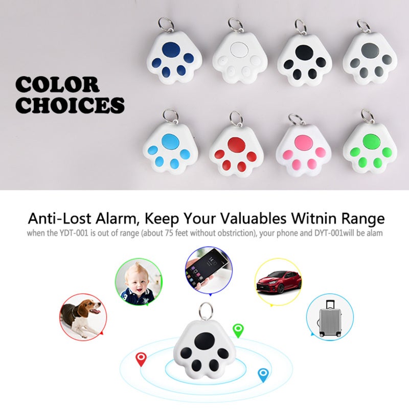 Smart GPS Tracker Finder BT Locator Anti Lost Alarm Sensor Selfie Shutter Voice Recording for Key Wallet Car Kids Pets Dog - Image 4