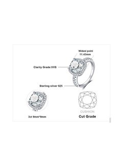 3Ct Cushion Cut Halo Engagement Rings For Women, 14K Gold Plated 925 Sterling Silver Cubic Zirconia Love Promise Rings For Her, Anniversary Solitaire Cz Simulated Diamond Ring Size 8.5 - pzsku/Z217E4B0BFBA674029611Z/45/_/1735214451/1cce32fa-31fe-4753-bef7-49630f6618c3