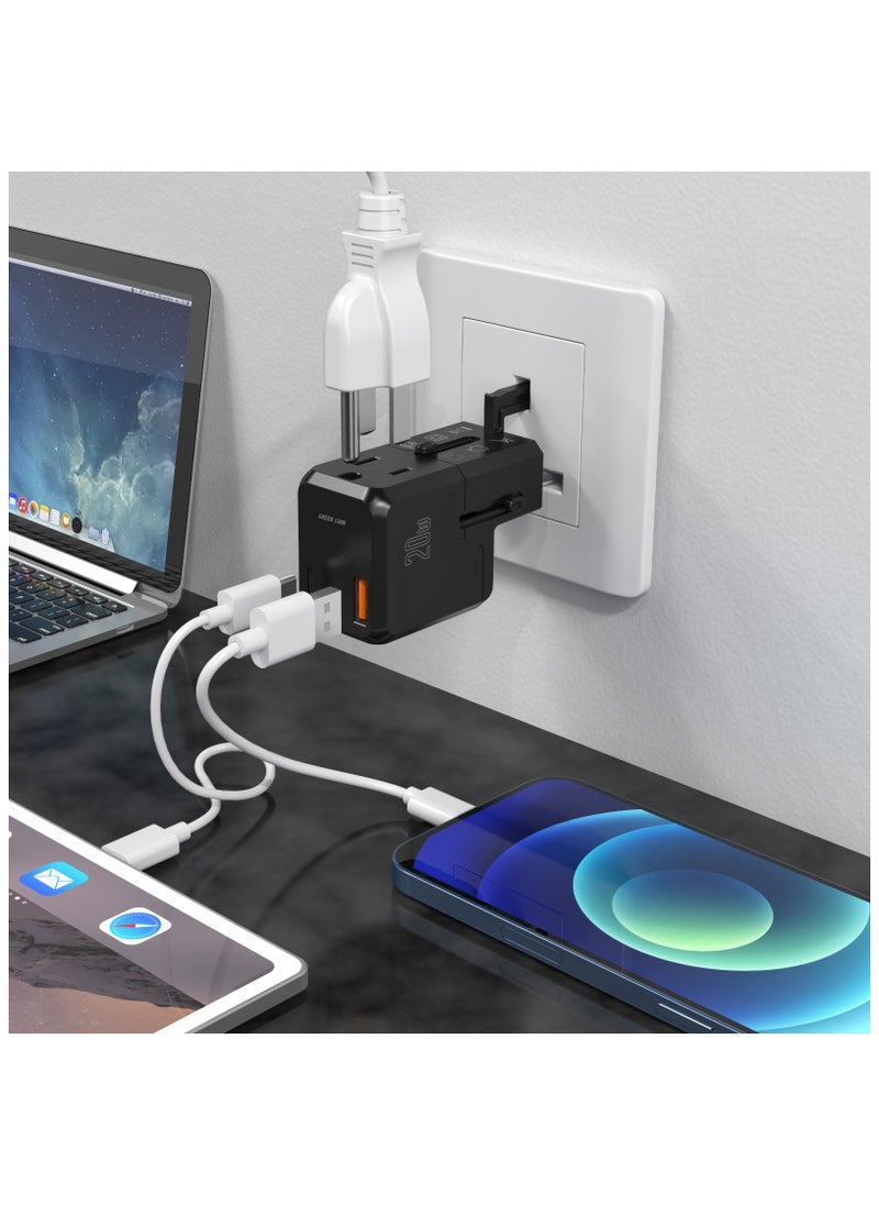 GREEN LION Mini Travel Adapter PD 20W Fast Charging - Black  - Image 2