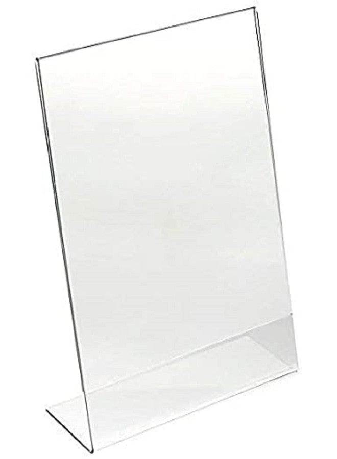 DLIEN Acrylic Display Stand Tent Card Holder Sign Display Portrait Meeting Stand Acrylic Signage Holder (A6/102x148 mm, Clear 4X6 -inch (2pcs) - Image 2