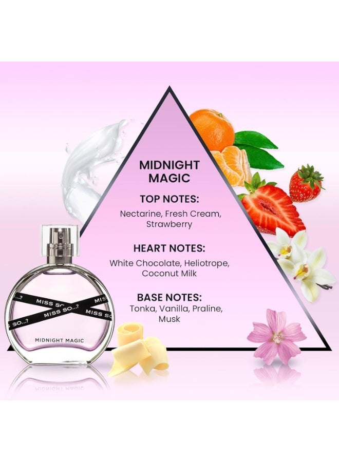 So..? SO…? Midnight Magic  EDP 100ml  - Vegan Cruelty-Free Vanilla Perfume for Women - Womens Perfume with Long Lasting Scent - Image 2