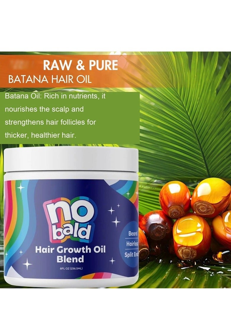 Generic No Bald Hair Growth Oil Blend, Hair Mask For Dry And Damaged Hair, Deep Conditioning Hair Mask, Hair Mask For All Hair Types, Hair Mask For Hair Growth, Hair Repair Mask For Damaged Dry Hair (8oz) - Image 2