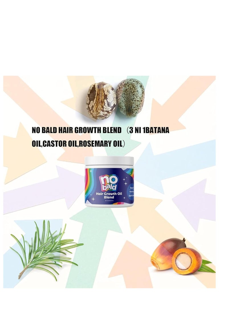 Generic No Bald Hair Growth Oil Blend, Hair Mask For Dry And Damaged Hair, Deep Conditioning Hair Mask, Hair Mask For All Hair Types, Hair Mask For Hair Growth, Hair Repair Mask For Damaged Dry Hair (8oz) - Image 5
