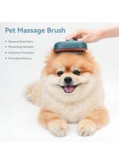 Meetion Cat Brush for Shedding and Grooming, Self Cleaning Slicker Brush for Short or Long Haired Cats, Pet Dog Hair Brush for Puppy Kitten Massage Removes Loose Undercoat, Mats, Tangled Hair, Shed Fur  - Image 5