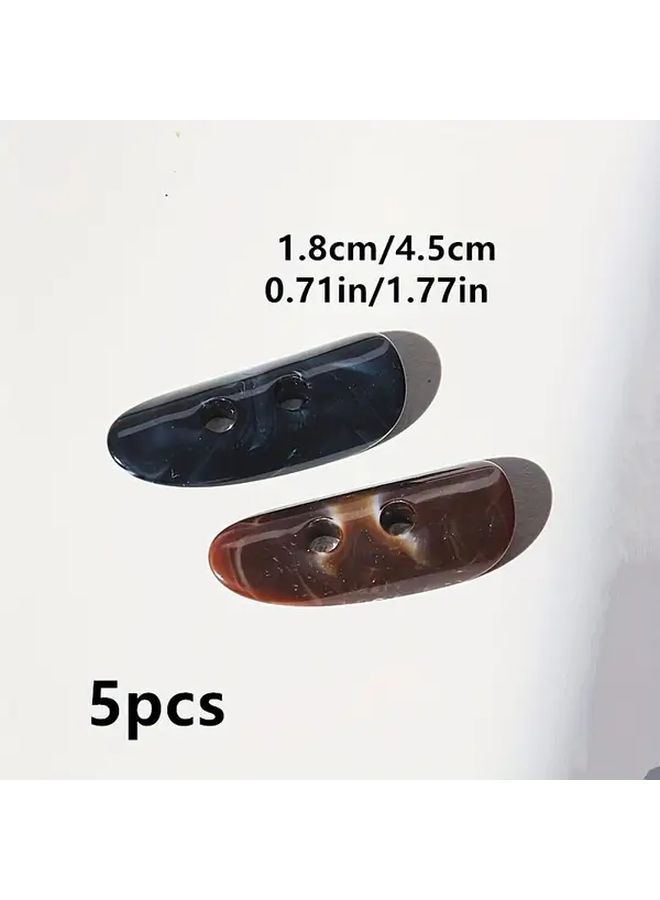 Black Resin Buttons For DIY Sewing Jackets Hats Shoes Vintage Shapes Hand Stitch Fasteners - Image 3