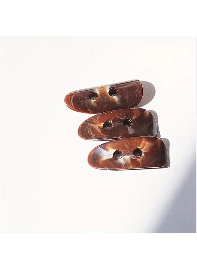 Black Resin Buttons For DIY Sewing Jackets Hats Shoes Vintage Shapes Hand Stitch Fasteners - Image 5