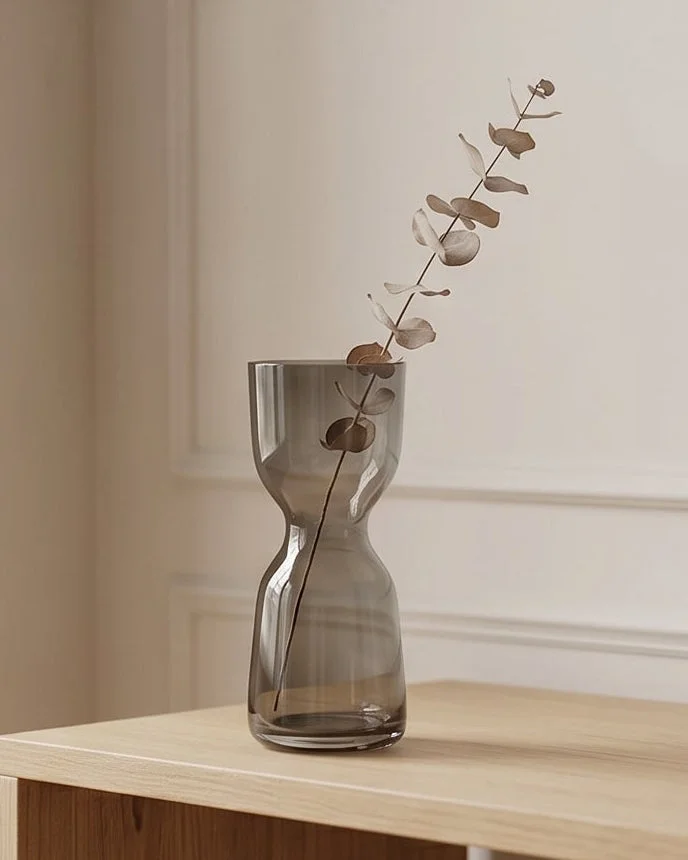 REDTAG Grey Glass Vase