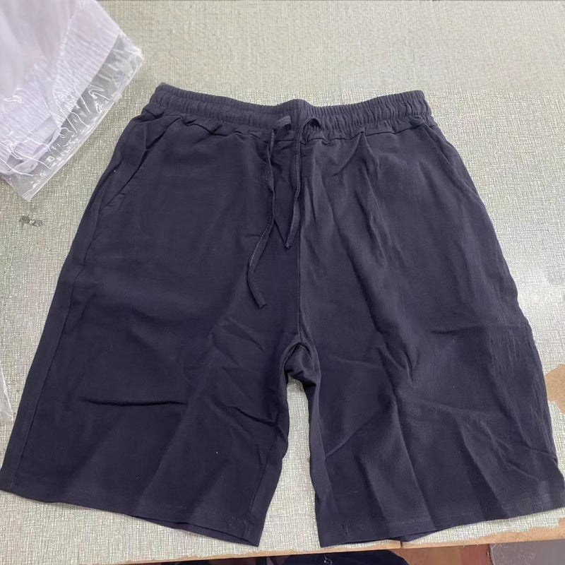 11 Colors Large Size Summer Men''s Cotton and Linen Shorts with Drawstring Elastic Waist, Straight Leg, Solid Color, Breathable, Everyday Beach Shorts - Image 4