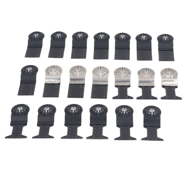 Oscillating Saw Blades 20PCS High Carbon Steel - Wide Compatibility Multi Tool Blades for Home Renovation Diy Projects Handyman Wood Plastic Plasterboard Cutting - Image 4