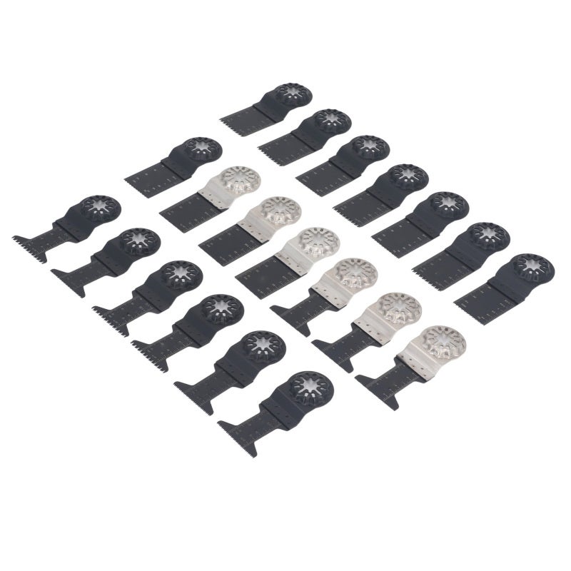 Oscillating Saw Blades 20PCS High Carbon Steel - Wide Compatibility Multi Tool Blades for Home Renovation Diy Projects Handyman Wood Plastic Plasterboard Cutting - Image 3