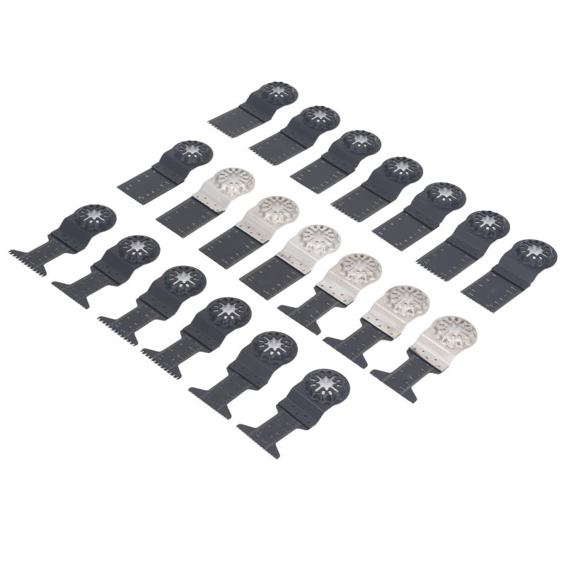 Oscillating Saw Blades 20PCS High Carbon Steel - Wide Compatibility Multi Tool Blades for Home Renovation Diy Projects Handyman Wood Plastic Plasterboard Cutting - Image 5