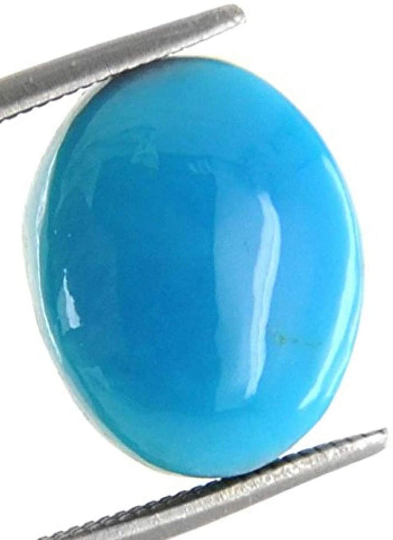 AK CREATION & Jewels 12.25-18.75 Ratti Certified Turquoise (Firoza) Natural Gemstone for Men & Women - Image 3