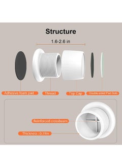 Generic Furniture Bed Risers 1.6-2.6 inch Bed Risers White Durable Plastic and Anti Slip Couch Risers 2 inch for Sofa Bed Table and Chair Lifts(4 pcs)  - Image 5